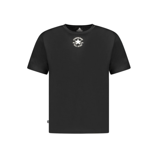 T-shirt Converse bambino nero – Maniche corte in cotone – Stile casual sportivo con logo frontale iconico