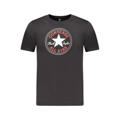 CONVERSE T-SHIRT MANICHE CORTE BAMBINO NERO