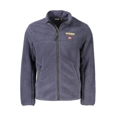 NAPAPIJRI FELPA CON ZIP UOMO BLU