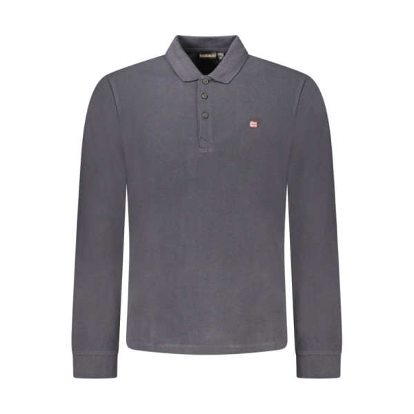 NAPAPIJRI POLO MANICHE LUNGHE UOMO NERO