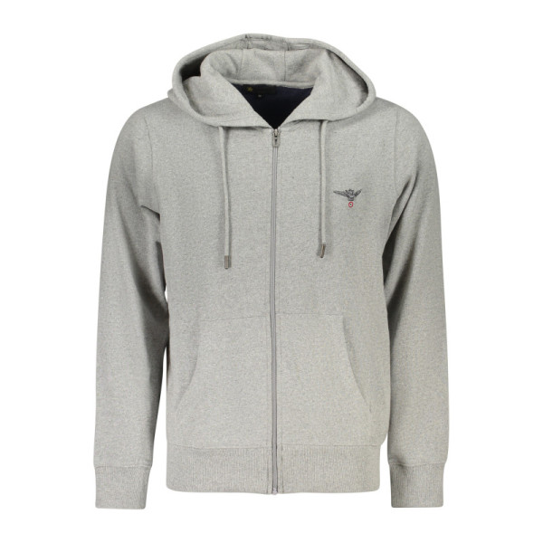 ACCADEMIA MILITARE FELPA CON ZIP UOMO GRIGIO