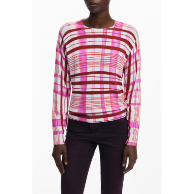 DESIGUAL MAGLIA DONNA ROSA