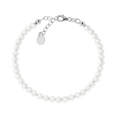 Bracciale filo Perle mm 4 in ACCIAIO