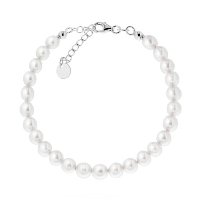 Bracciale filo Perle mm 6 in ACCIAIO