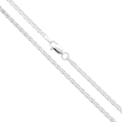 Catena Occhio di Tigre Diamantata 060 sezione mm 2.4 lunghezza cm 45 in ARGENTO 925