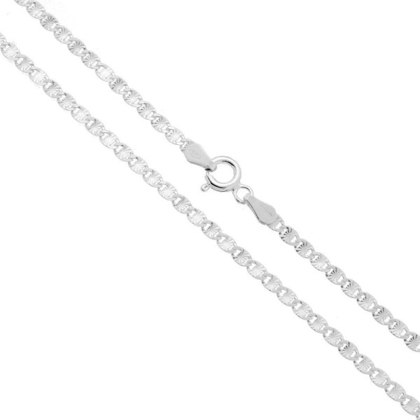 Catena Traversino Diamantata 050 sezione mm 2.5 lunghezza cm 45 in ARGENTO 925