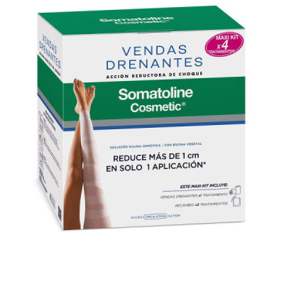 Somatoline Cosmetic Reductores Kit Di Bendaggi Drenanti Shock Riducente Effetto Drenante Rivitalizzante 4 pz