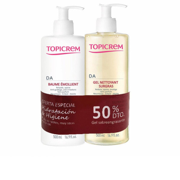 Topicrem Da Topicrem Pack Cosmetico Balsamo Emoliente E Gel Detergente Detersione Profonda Idratazione 24H 2 pz