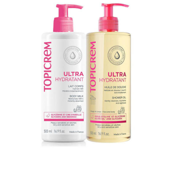 Topicrem Uh Set Corpo Latte Ultra Idratante E Olio Doccia Idratazione Lunga 24 Ore 2 pz