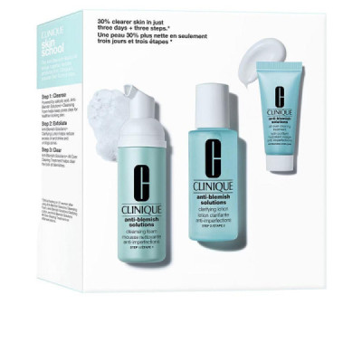 Clinique Anti-Blemish Solutions Sistema Di Cura Del Viso Pelle Chiara E Senza Imperfezioni 3 pz