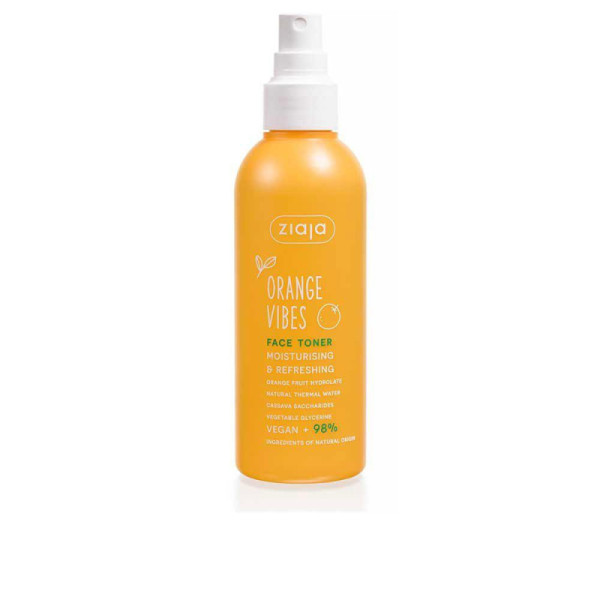 Ziaja Coconut & Orange Vibes Tonico Viso Idratante Rivitalizzante 98% Ingredienti Naturali 190 ml
