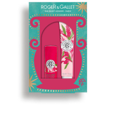 Roger & Gallet Gingembre Rouge Set Balsamo Labbra E Crema Mani Labbra Morbide Deliziose 2 pz