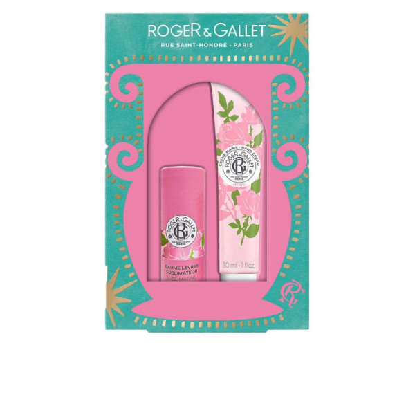 Roger & Gallet Rose Balsamo Labbra E Crema Per Le Mani Labbra Morbide Irresistibili 2 pz