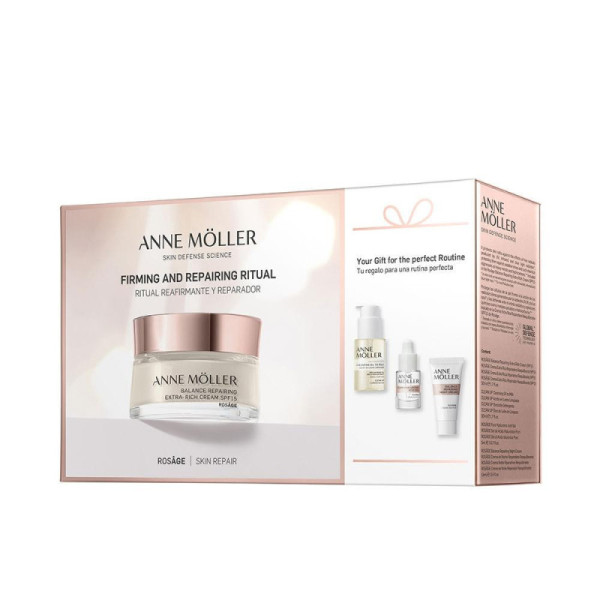 Anne Müller Rosâge Set Cosmetico Viso Extra Rich Riparatore Con SPF Protezione E Nutrimento Avanzato 4 pz