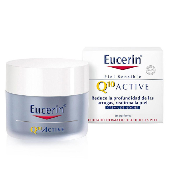 Eucerin Q10 Active Crema Notturna Antirughe Nutriente Per Pelle Sensibile 50 ml