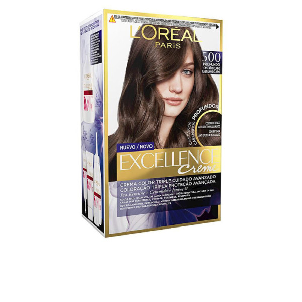 L'Oréal Paris Excellence Brunette Tinta Per Capelli Castano Chiaro Vero Colorazione Vibrante E Duratura 192 ml