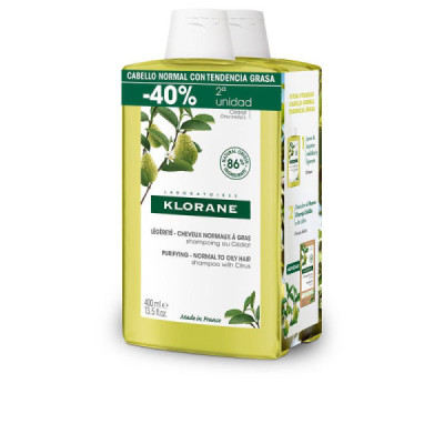 Klorane Klorane Cédrat Shampoo Leggero Per Capelli Normali E Grassi Cura Naturale Efficace 400 ml