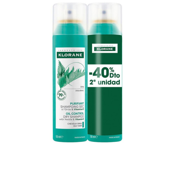 Klorane Ortie Dioïque Shampoo Secco Per Capelli Oleosi Controllo Sebo 48 Ore 150 ml