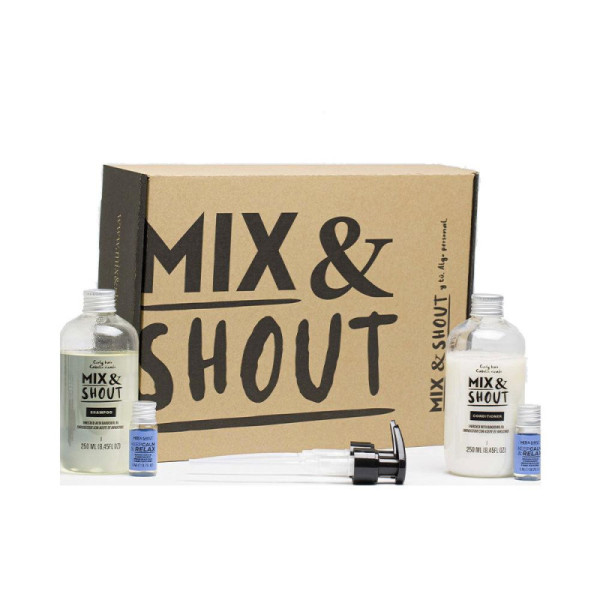 Mix & Shout Rutina Rizado Set Trattamento Capelli Ricci Calma Prurito 4 pz