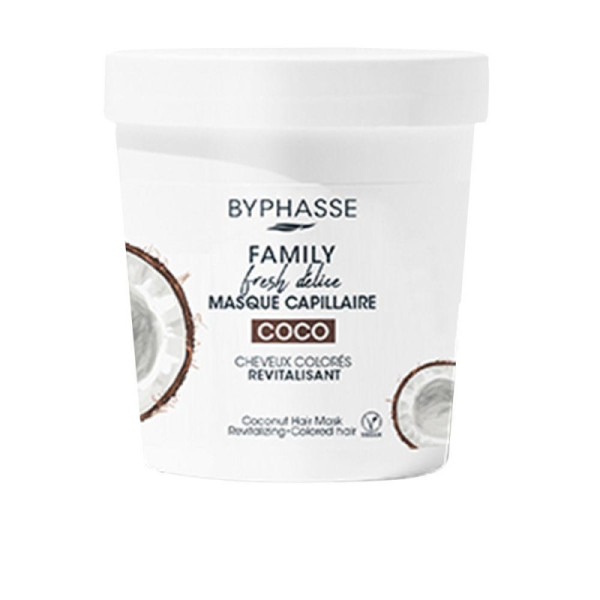 Byphasse Family Fresh Delice Maschera Per Capelli Colorati Protezione Colore Efficace 250 ml