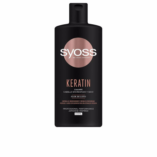 Syoss Keratin Shampoo Capelli Frizzy E Secchi Controllo Frizz E Nutrimento 440 ml