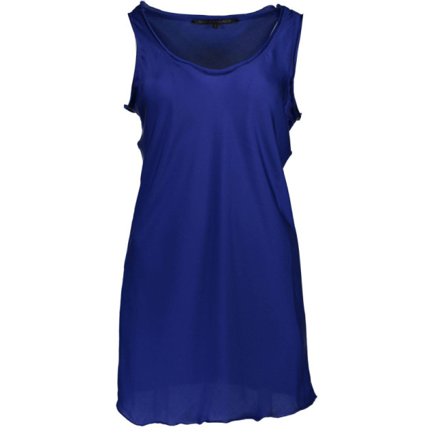 Canotta donna blu Silvian Heach senza maniche, leggera e scivolata, ideale per l’estate e perfetta per outfit eleganti o casual