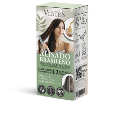 Veg Liss Veg Liss Trattamento Lisciante Brasiliano Con Cheratina Vegetale E Cocco Capelli Lisci E Rivitalizzati 2 u