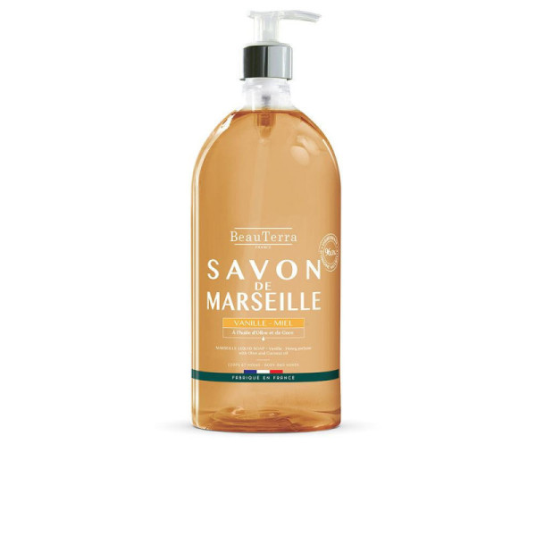 Beauterra Marseille Sapone Vaniglia E Miele Pulizia Delicata Con Olio 1000 ml