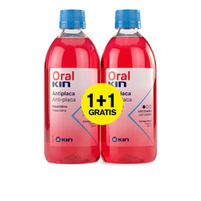 Kin Oralkin Collutorio Antiplacca Igiene Orale 2 pz