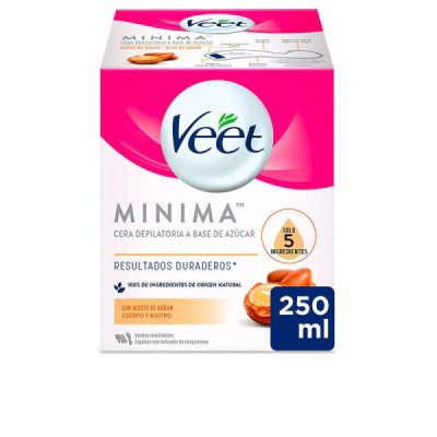 Veet Cera Tibia Natural Cera Depilatoria Per Una Depilazione Delicata Efficace 250 ml