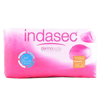 Indasec Dermoseda Maxi Pad Per Incontinenza Protezione Ultra Slim Efficace 15 u