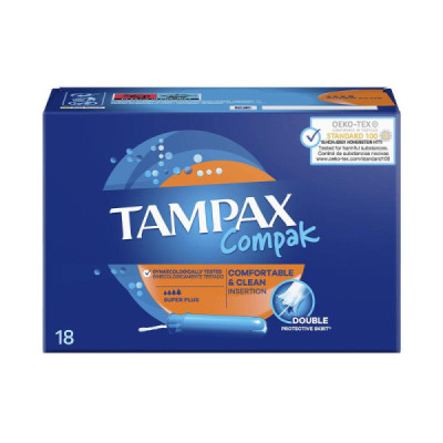 Tampax Tampax Compak Tampone Super Plus Protezione Fino A 8 Ore 18 u