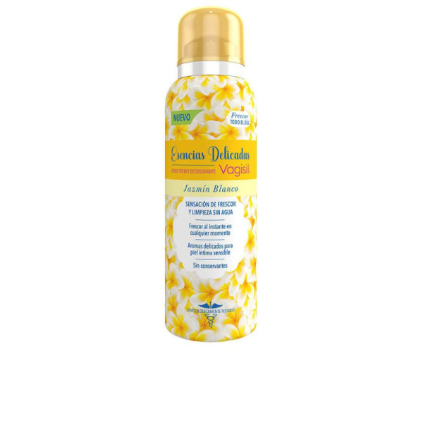 Vagisil Limpieza Y Frescura Deodorante Intimo Spray Gelsomino Bianco Freschezza Senza Acqua 125 ml