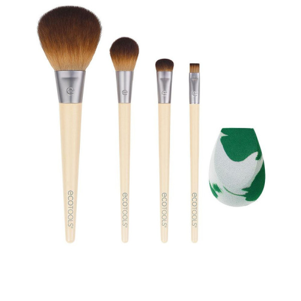 Ecotools The Core Five Lote Set Pennelli Trucco E Spugnetta Bellezza Eco Sostenibile 5 pz