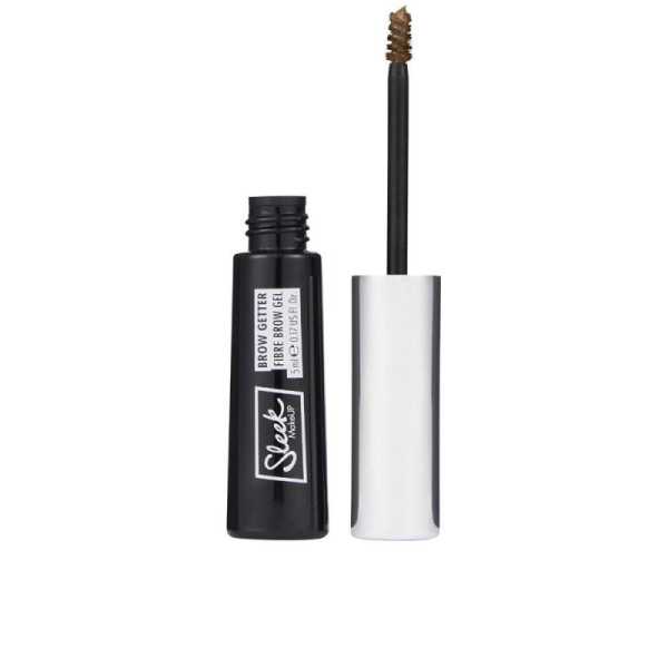 Sleek Brow Getter Gel Per Sopracciglia Fibre Marrone Medio Definisce Sopracciglia Perfette 5 ml