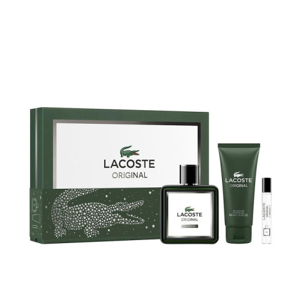 Lacoste Original Profumo Eau De Parfum Set Essenza Legnosa Audace 3 pz