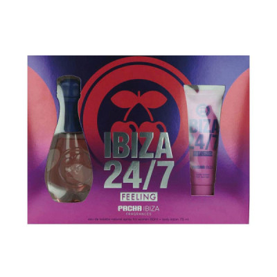 Pacha Ibiza Profumo Eau De Toilette E Body Lotion Set Abbraccia La Vibrazione Ibiza 2 pz