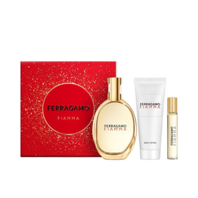 Salvatore Ferragamo Fiamma Profumo Eau De Parfum Set Armonia Di Grazia E Potenza 3 pz