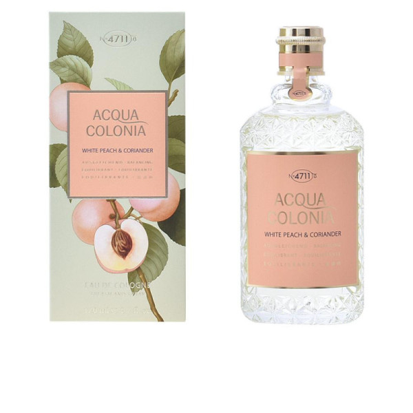4711 Acqua Colonia White Peach & Coriander Profumo Eau De Cologne Freschezza Naturale Unisex Distintiva 170 ml