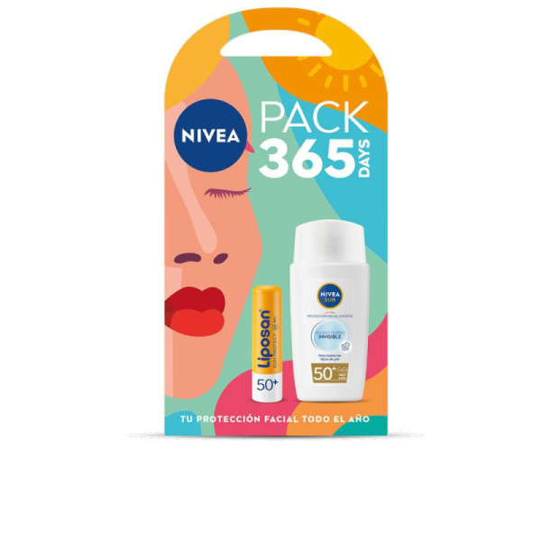 Nivea Sun Pack Protezione Solare Per Viso E Labbra Formula Ultra Leggera 2 pz