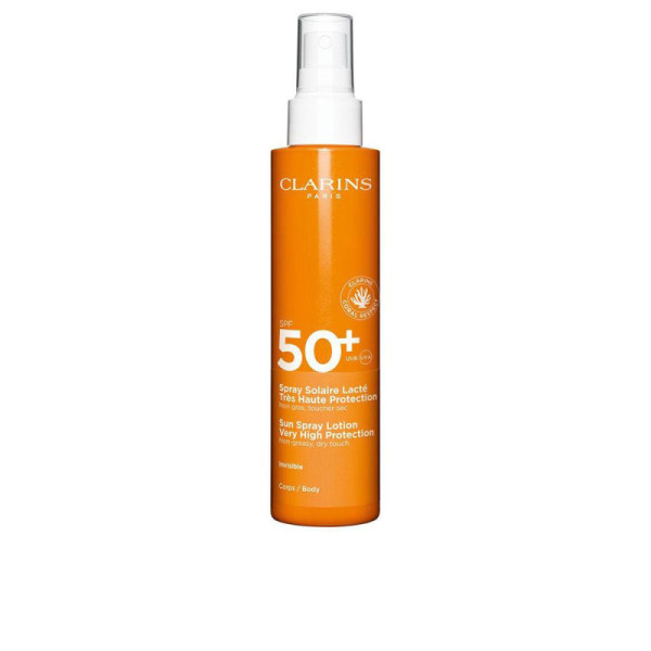 Clarins Solaire Latte Idratante Solare Spray Per Il Corpo Protezione Solare Trasparente 150 ml