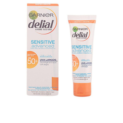 Garnier Delial Sensitive Advanced Crema Viso Spf 50 Plus Protezione Delicata 50 ml