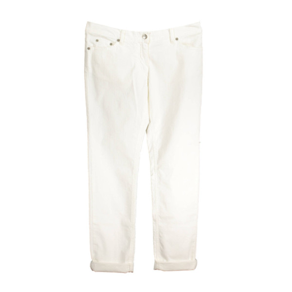 FRED PERRY PANTALONE DONNA BIANCO