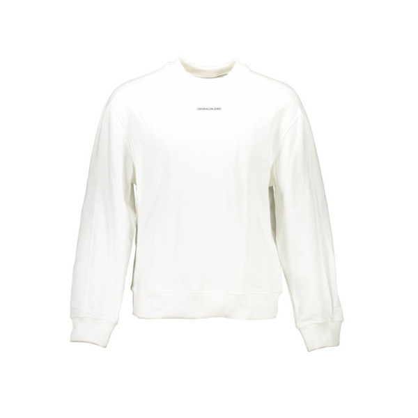 CALVIN KLEIN FELPA SENZA ZIP UOMO BIANCO
