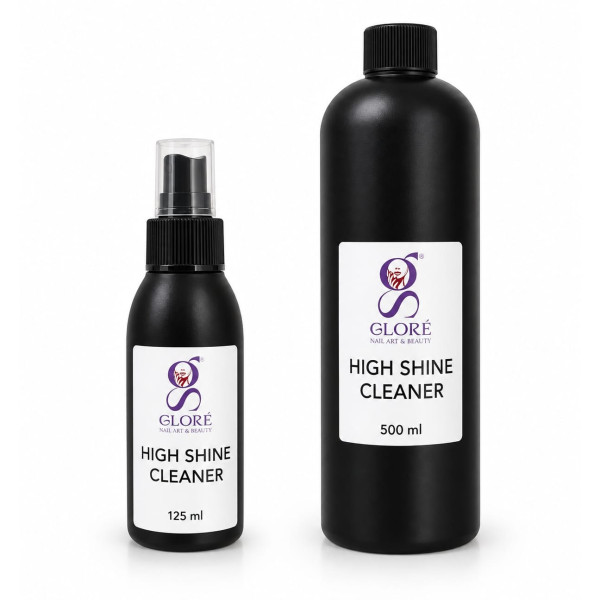 GLORÉ High Shine Cleaner Liquido Sgrassante Professionale per Rimozione Dispersione Gel e Semipermanente