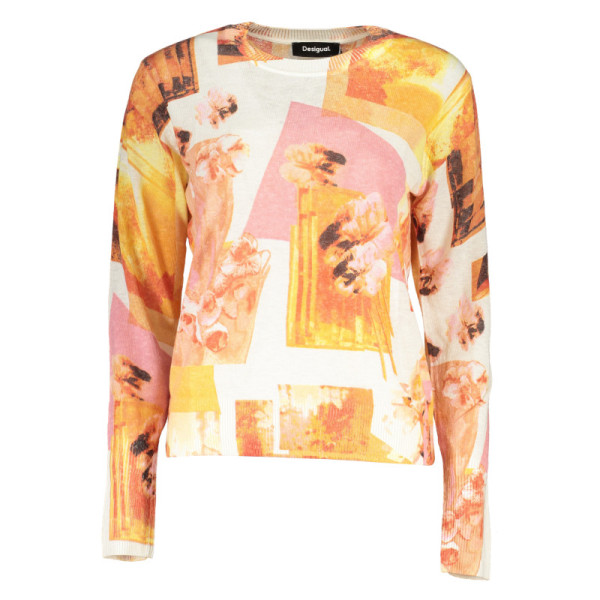DESIGUAL MAGLIA DONNA BIANCO