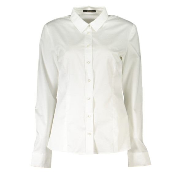 GUESS JEANS CAMICIA MANICHE LUNGHE DONNA BIANCO