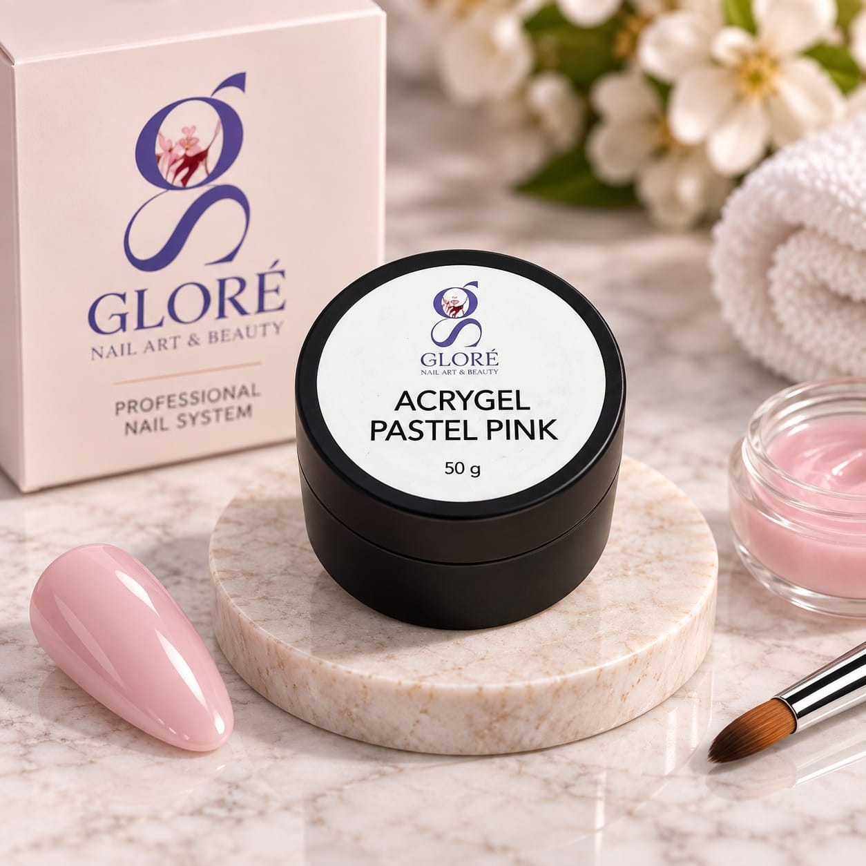 Acrygel Pastel Pink Gloré, gel-acrilico costruttore ibrido