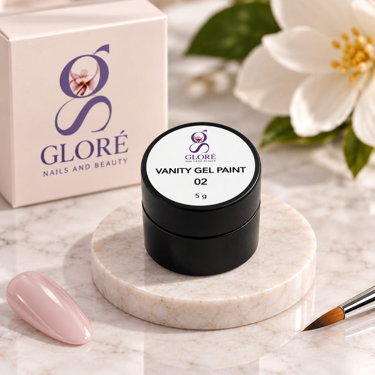 Vanity Gel Paint 02 bianco Gloré per nail art